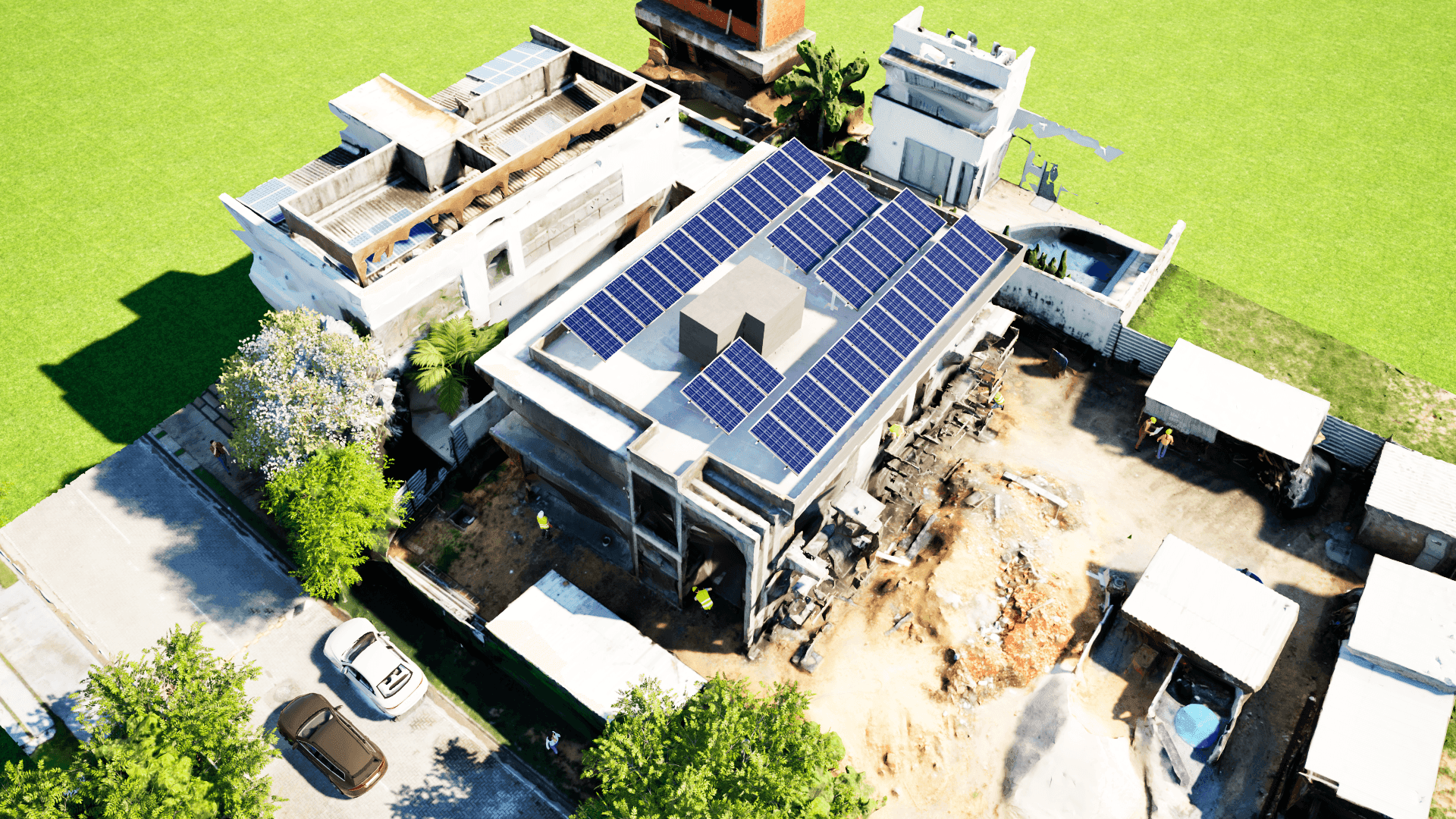 PROJETO 3D REALISTA – RESIDÊNCIA COM LAJE