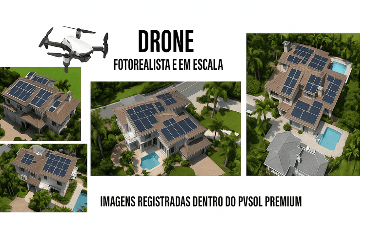 Projeto 3D com Drone PVSOL Premium: o futuro do mapeamento solar